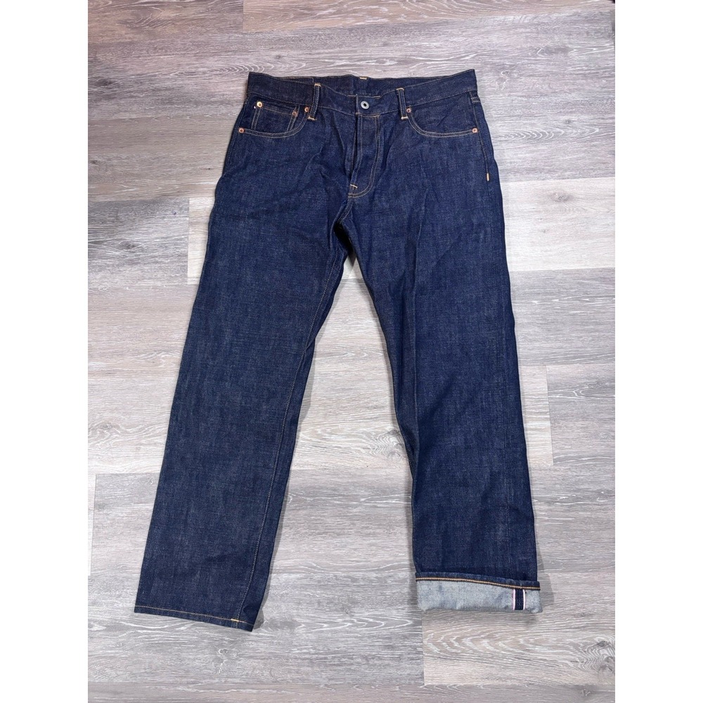 Red Tornado Jeans Men's 36x32 (fits 36x29) Straight Fit Dark Wash Button Fly